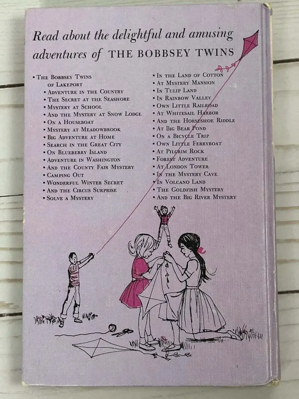 Vintage The Bobbsey Twins by Laura Lee Hope Lot 5 Books 1940s-1960's Hard Cover